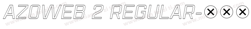 AzoWeb 2 Regular字体转换
